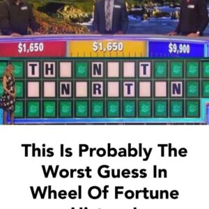 Probably the worst guess in Wheel of Fortune history