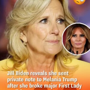 Jill Biden reveals she sent private note to…