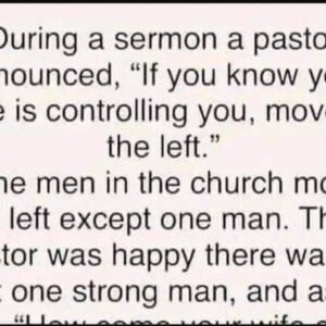 During a sermon a pastor announced…