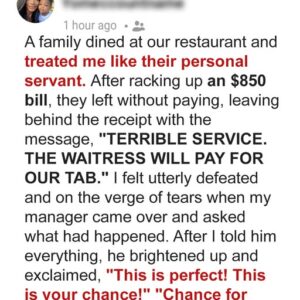 A Family Criticized My Service and Left the Restaurant Without Paying an 0 Bill — but I Turned It to My Advantage