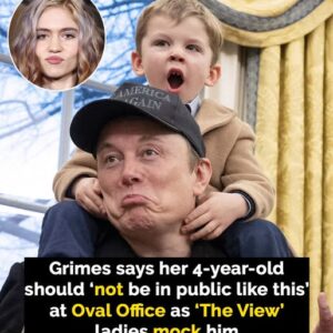 Grimes reacts to Elon Musk parading their 4-year-old in Oval Office