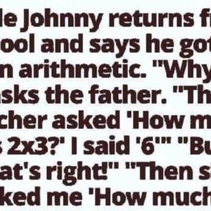 Little Johnny gets an F in math