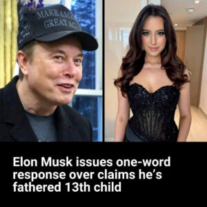 Elon Musk breaks silence after conservative influencer Ashley St. Clair claims she gave birth to his 13th child