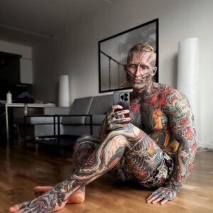 Man Tattoos 95% Of His Body, Reveals What He Looked Like Before He Had Any