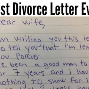 Wife receives a divorce letter from husband, her reply is brilliant