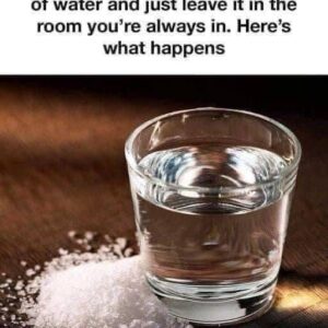 Fill the glass halfway with water!