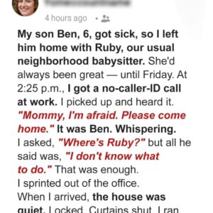 I Left My Son at Home with a Babysitter – in the Middle of the Day…