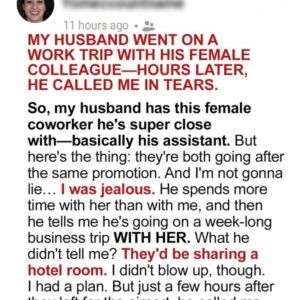 My Husband Went on a Work Trip with His Female Colleague—Hours Later, He Called Me in Tears