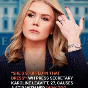 White House Press Secretary Karoline Leavitt’s ‘Way Too Tight’ Dress at a Press Gaggle Causes a Stir