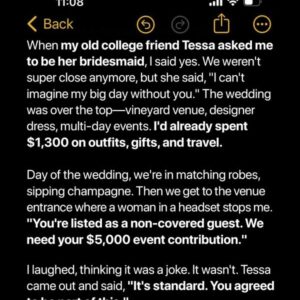 My Friend Asked Me to Be Her Bridesmaid—Then I Was Hit with a ,000 Charge at the Venue Entrance
