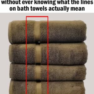 2/ Here’s What The Lines On Bath Towels Actually Mean 2/ Here’s What The Lines On Bath Towels Actually Mean