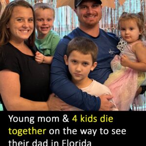 Mom and 4 children killed in fiery crash while traveling to see husband