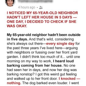I Noticed My 65-Year-Old Neighbor Hadn’t Left