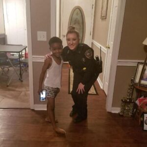 He dialed 911, due to the fact that he was hungry, and then she appeared
