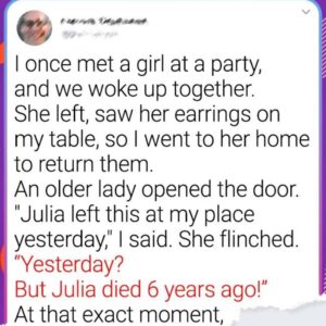 2 / I once met a girl at a party, and we woke up together.