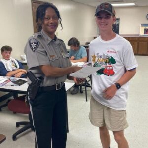 Although I didnt pass my driving test, the officer gave me something unexpected