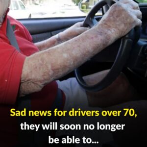 Sad news for drivers over 70, they will soon no longer be able to…