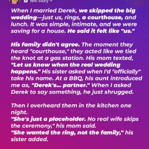 My Husband’s Family Said I Wasn’t ‘Really the Wife’ Since We Had a Courthouse Wedding—So I Sent Them the Invitation They Weren’t Expecting