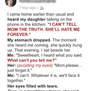 I Came Home Early and Overheard My Daughter