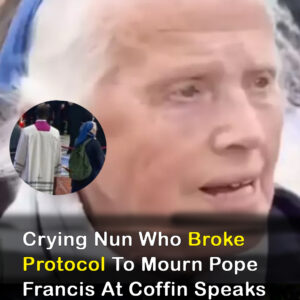 Nun who broke protocol to mourn Pope Francis speaks out