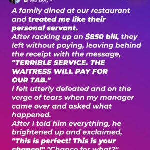 A Family Criticized My Service and Left the Restaurant Without Paying an 0 Bill — but I Turned It to My Advantage