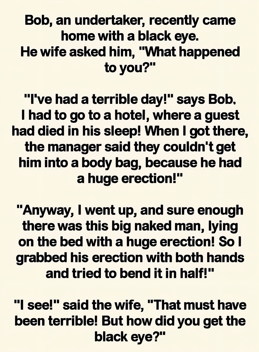 Bob’s Hilarious Misadventure