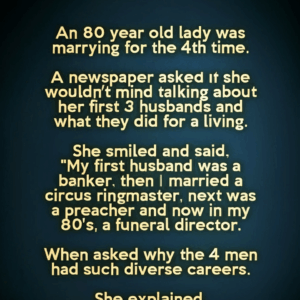 The Hilarious Life Strategy of an 80-Year-Old Bride