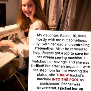 My Ex-husband’s Wife Threw My Daughter’s Sewing Machine in the Pool…