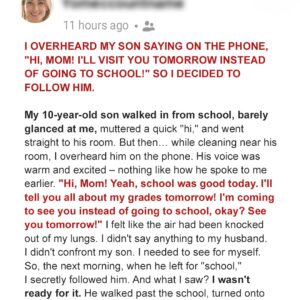 I Overheard My Son Saying on the Phon…