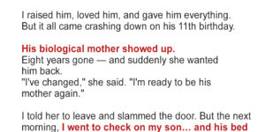 My Son’s Biological Mother Showed Up on Our Doorstep 8 Years After Abandoning…