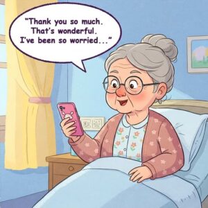 A sweet grandmother called St. Joseph’s Hospital