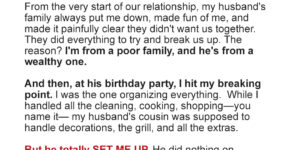 My Husband’s Relatives Spent Years Insulting Me and Trying to Get Rid of Me…