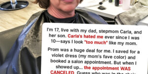 My Stepmom Secretly Canceled My Prom Hair Appointment to Ruin My Day – But Her Jaw
