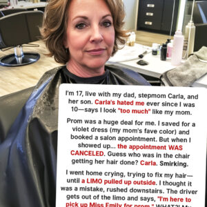 My Stepmom Secretly Canceled My Prom Hair Appointment to Ruin My Day – But Her Jaw