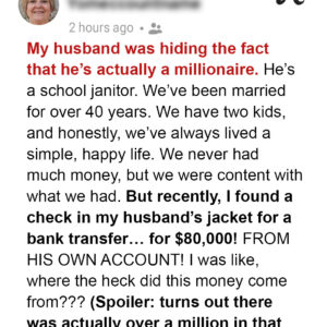 I Found Out My Husband, a School Janitor, Secretly Owns a Multi-Million Dollar Fortune I Found Out My Husband, a School Janitor, Secretly Owns a Multi-Million Dollar Fortune