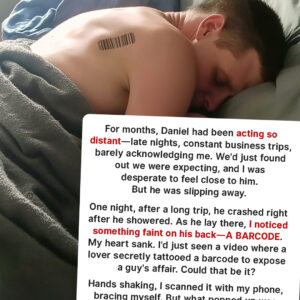 I Noticed a Barcode on My Husband’s Back — I Fainted After I Scanned It