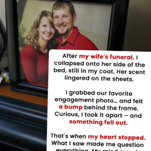 I Was Looking At a Photo of My Late Wife and Me When Something Fell Out of the Frame