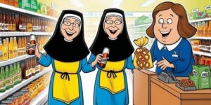 TWO NUNS WERE SHOPPING AT A 7-11 STORE