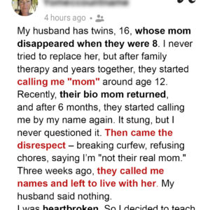My Stepkids Disrespected Me When Their Bio Mom Reappeared – They Called Me