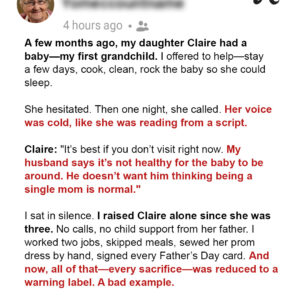 My Daughter Banned Me from Seeing My Grandchild Because Her Husband Doesn’t Want…