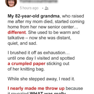 My Grandma Started Coming Home Sad from Her Senior Center – When I Found Out What
