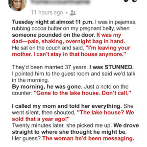 My Dad Showed Up at My House Late at Night Saying He Was Divorcing My Mom – His Real