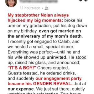 My Stepbrother Hijacked My Engagement Dinner with His Baby Gender Reveal