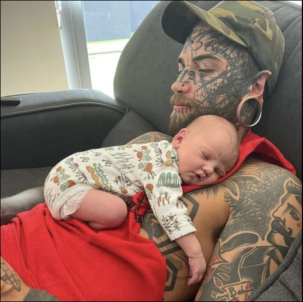 24-Year-Old Father with 200+ Tattoos Begins Painful Journey to Remove Them All