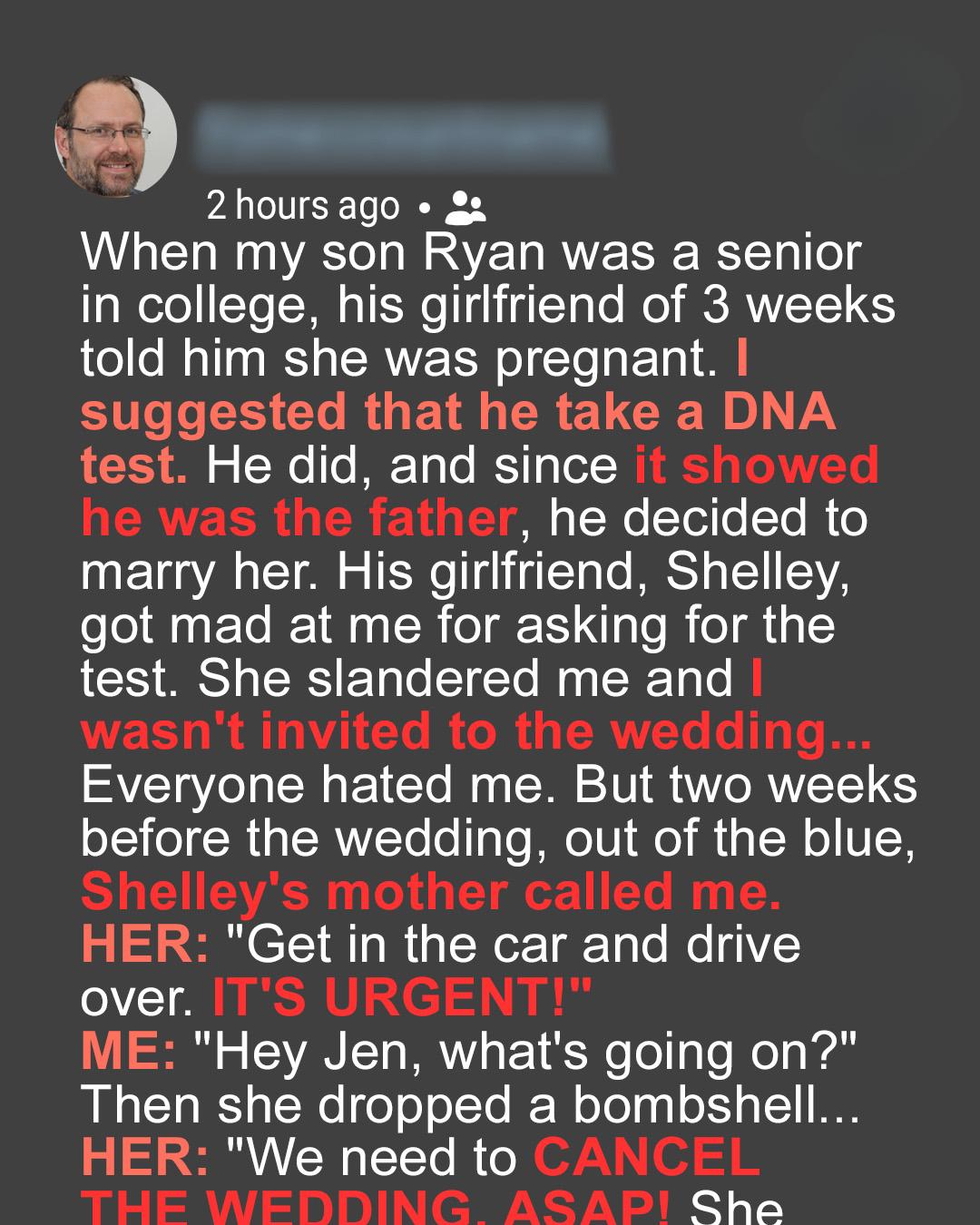 My Son’s DNA Test Confirmed Paternity—Until a Call from His Fiancée’s Mom Changed Everything